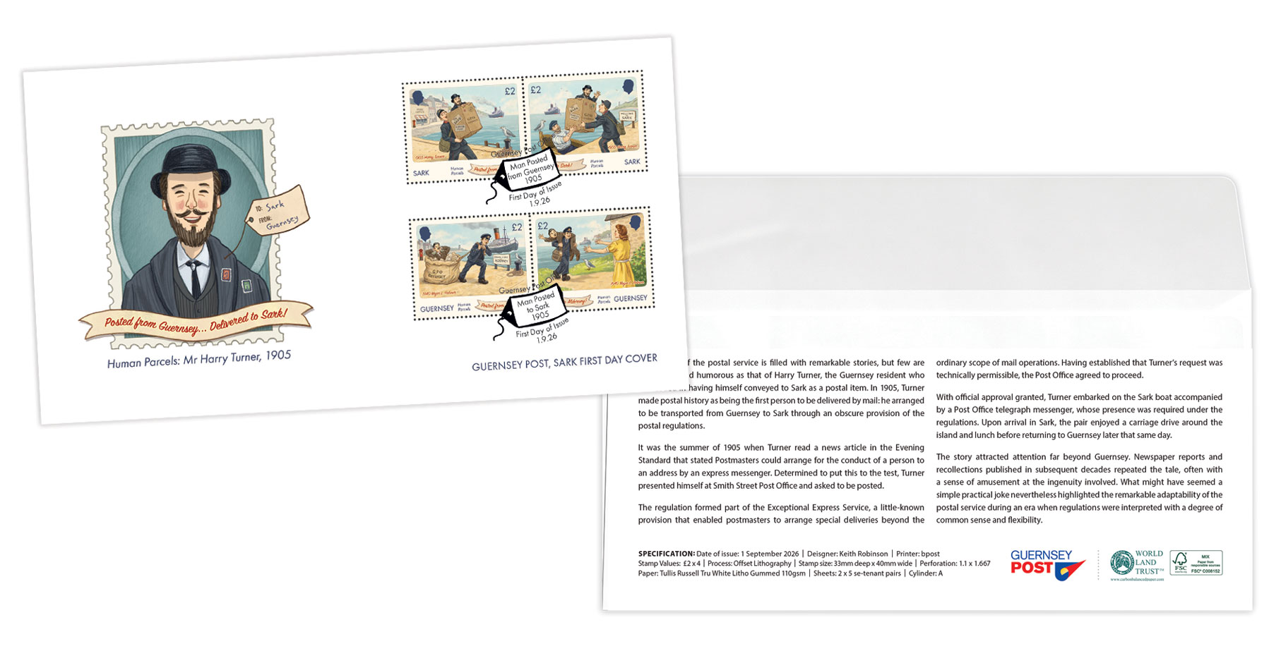 Sark-Guernsey Joint First Day Cover